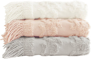 Thumbnail 2: Madison Park Madison Park Cotton Tufted Throw 
