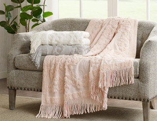 Thumbnail 4: Madison Park Madison Park Cotton Tufted Throw 