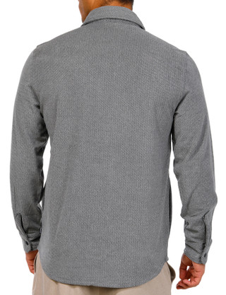 Thumbnail 2: Hurley Hurley Mens Long Sleeve Herringbone Fleece Snap Jacket 