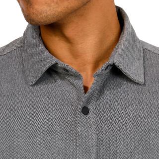 Thumbnail 3: Hurley Hurley Mens Long Sleeve Herringbone Fleece Snap Jacket 