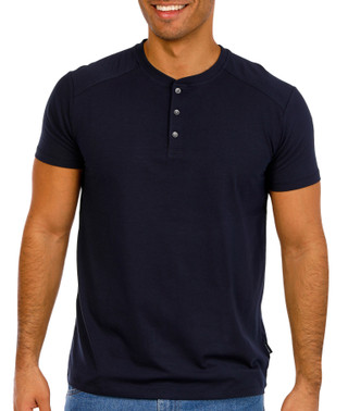 Thumbnail 1: Kenneth Cole Kenneth Cole Mens Short Sleeve Henley Shirt 