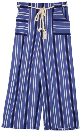 Thumbnail 1: Derek Heart Derek Heart Juniors Striped Print Rope Belt Pants 