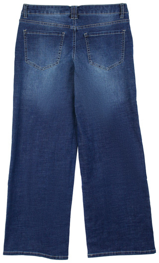 Thumbnail 2: Blue Spice Blue Spice Juniors Low Rise Wide Leg Distressed Jeans 
