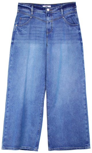Thumbnail 1: YMI YMI Juniors Mid Rise Baggy Wide Leg Jeans 
