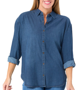 Thumbnail 1: Gloria Vanderbilt Gloria Vanderbilt Womens Laramie Denim Top 