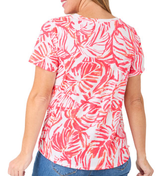 Thumbnail 2: Onque Onque Womens Short Sleeve Embellished Twist Hem Top 