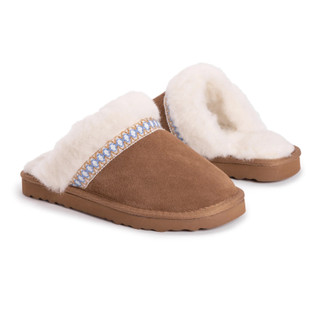 Thumbnail 4: Muk Luks Muk Luks Womens Dawn Suede Scuff Slippers 