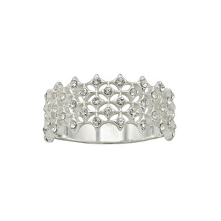 Thumbnail 2: Ocean Treasures Ocean Treasures Boxed Silver Crystal Ring 
