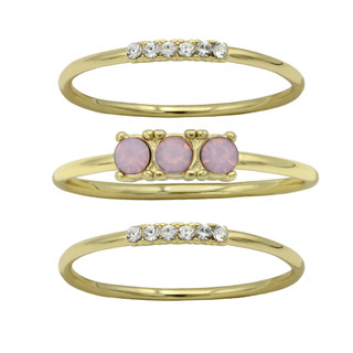 Thumbnail 2: Ocean Treasures Ocean Treasures Boxed Gold Multi-Band Ring Set 