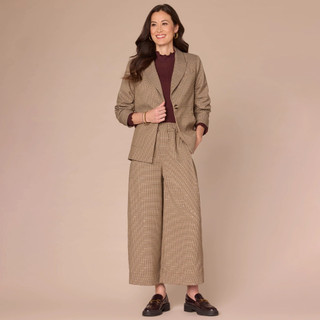 Thumbnail 2: Democracy Democracy Womens Ruched Long Sleeve Single Button Blazer 