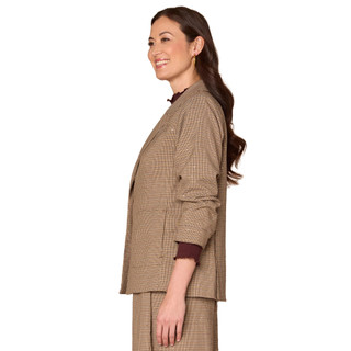Thumbnail 3: Democracy Democracy Womens Ruched Long Sleeve Single Button Blazer 