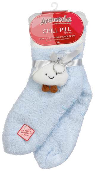 Thumbnail 1: AROMASOLES Aromasoles Womens 2 Pk Rose & Shea Butter Infused Socks 