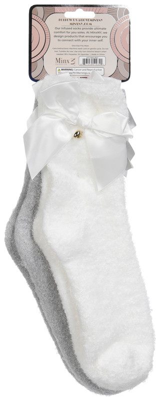 Thumbnail 2: AROMASOLES Aromasoles Womens 2 Pk Rose & Shea Butter Infused Socks 