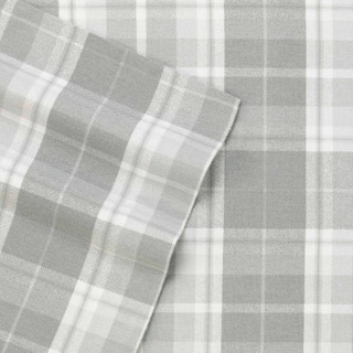 Thumbnail 6: Laura Ashley Laura Ashley Mulholland Plaid Flannel Sheet Set 