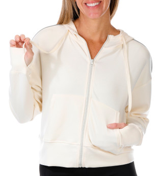 Thumbnail 1: BEARPAW Bearpaw Womens Long Sleeve Full Zip Scuba Hoodie 