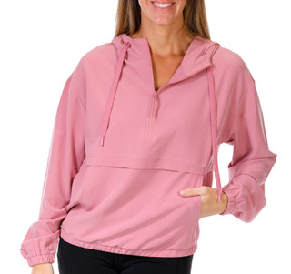 Thumbnail 1: BEARPAW Bearpaw Womens Long Sleeve Performance Mesh Half Zip Jacket 