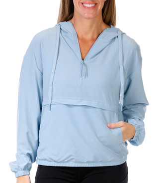 Thumbnail 1: BEARPAW Bearpaw Womens Long Sleeve Performance Mesh Half Zip Jacket 