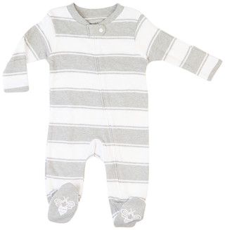 Thumbnail 1: NONE Burt's Bees Baby Boy Rugby Stripe Sleeper 