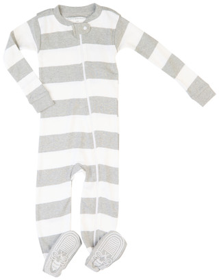 Thumbnail 2: NONE Burt's Bees Baby Boy Rugby Stripe Sleeper 