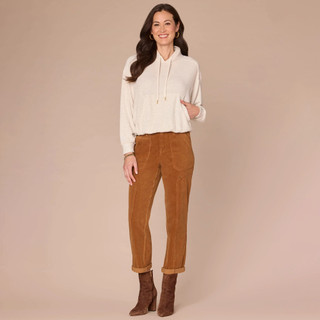 Thumbnail 2: Democracy Democracy Womens Long Sleeve Tie Collar Mixed Media Top 