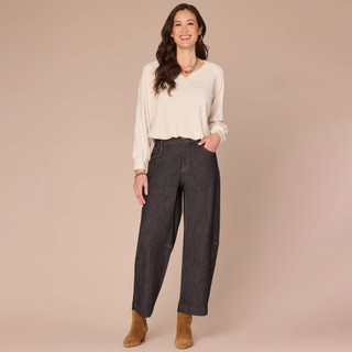 Thumbnail 3: Democracy Democracy Petite Long Sleeve Sweetheart Neck Knit Top 