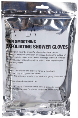 Thumbnail 2: Creme Shop Creme Shop 4 Pc Heart Print Exfoliating Shower Gloves 