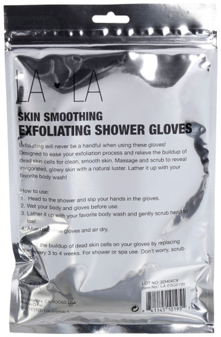 Thumbnail 2: Creme Shop Creme Shop 4 Pc Heart Print Exfoliating Shower Gloves 