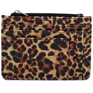 Thumbnail 1: BUXTON Buxton Pebble Vegan Leather Leopard Slot Coin Case 