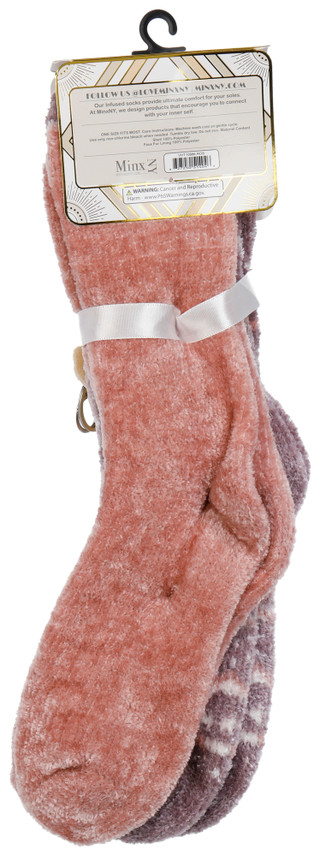 Thumbnail 2: AROMASOLES Aromasoles Womens 2 Pk Vanilla & Shea Butter Infused Socks 