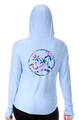 Thumbnail 1: REEL LEGENDS Reel Legends Petite Long Sleeve Wilderness Serenity Hoodie 