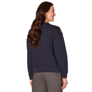 Thumbnail 2: Democracy Democracy Womens Long Sleeve Beaded Floral Sweatshirt 