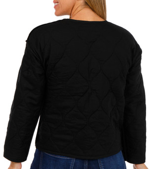 Thumbnail 4: Onque Onque Petite Floral Quilted Button Reversible Jacket 