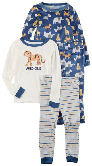 Thumbnail 1: CUTIE PIE Cutie Pie Toddler Boy 4 Pc Rugged Bear Shirt Pants Set 