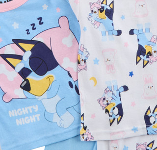 Thumbnail 2: BLUEY Bluey Toddler Girls 4 Pc Long Sleeve Pajama Set 
