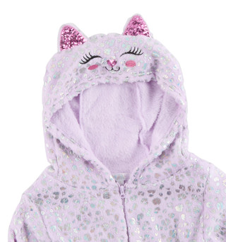 Thumbnail 2: B TWEEN B Tween Girls Plush Cat Onesie 