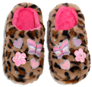 Thumbnail 2: OMG Accessories OMG Accessories Girls Cheetah Cushioned Plush Slippers 
