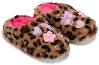 Thumbnail 1: OMG Accessories OMG Accessories Girls Cheetah Cushioned Plush Slippers 