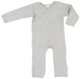 Thumbnail 1: Burt's Bees Burt's Bees Baby Boy Quilted Bee Wrap Front Jumpsuit 