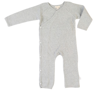 Thumbnail 2: Burt's Bees Burt's Bees Baby Boy Quilted Bee Wrap Front Jumpsuit 