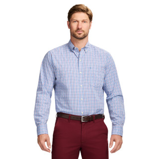 Thumbnail 1: IZOD IZOD Men's Performance  Plaid Button Down Shirt 