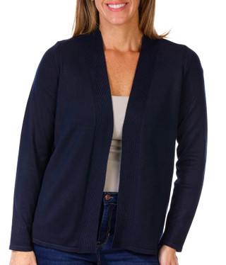 Thumbnail 1: Tint & Shadow Tint & Shadow Petite Long Sleeve Shawl Collar Cardigan 