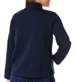 Thumbnail 2: Onque Onque Womens Long Sleeve Solid Herringbone Quilted Jacket 