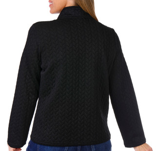 Thumbnail 2: Onque Onque Womens Long Sleeve Chevron Quilted Jacket 