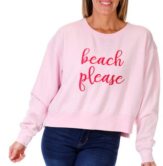 Thumbnail 1: US VINTAGE US Vintage Petite Beach Please Crew Neck Sweater 