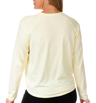 Thumbnail 2: RBX RBX Womens Active Long Sleeve Jacquard Mesh Crew Neck Top 