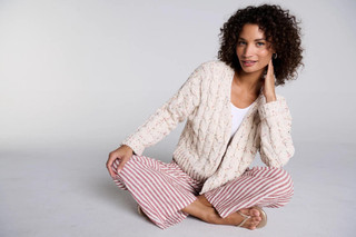 Thumbnail 5: MOON & MADISON Moon & Madison Juniors Long Sleeve Speckle Cable Cardigan 