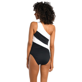 Thumbnail 4: La Blanca La Blanca Womens Island Goddress Shirred One Piece Swimsuit 