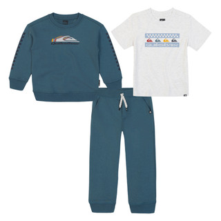 Thumbnail 1: Quiksilver Quiksilver Toddler Boys 3-Piece Tree Crew Jogger Set 