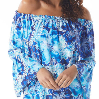 Thumbnail 2: BEACH HOUSE Beach House Womens Off The Shoulders Coverup 