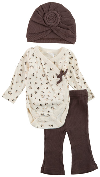 Thumbnail 1: Jessica Simpson Jessica Simpson Baby Girl 3 Pc Floral Outfit Set 